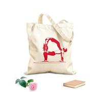 AILOONG Sacs à main en polyester et coton Yoga en couple, mode de vie sain et sportif tissu épais de 340g/m² Utilise comme trousse de maquillage