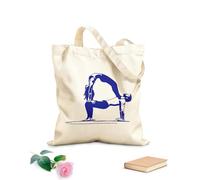 AILOONG Sacs à main en polyester et coton Yoga en couple, mode de vie sain et sportif tissu épais de 340g/m² Utilise comme trousse de maquillage