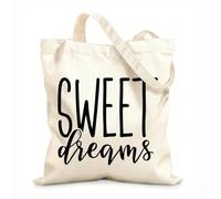 AILOONG Sacs bandoulière en toile de coton Fais de beaux rêves tissu épais de 12 oz Utilise comme sac à outils 25x30cm Petit