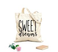 AILOONG Sacs bandoulière en toile de coton Fais de beaux rêves tissu épais de 12 oz Utilise comme sac à outils 31x36cm Moyen