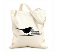 AILOONG Sacs bandoulière en toile de coton Le moqueur polyglotte, symbole de l'indépendance du Texas tissu épais de 12 oz Utilise comme sac à outils 31x36cm Moyen