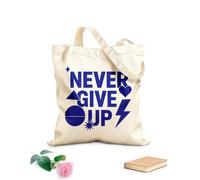 AILOONG Sacs bandoulière en toile de coton N'abandonnez jamais l'optimisme tissu épais de 340g/m² Utilise comme sac à outils