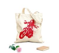 AILOONG Sacs bandoulière en toile de coton Un zombie à moto tissu épais de 340g/m² Utilise comme sac à outils