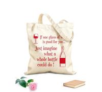 AILOONG Sacs de courses en polyester et coton Citations et proverbes humoristiques sur le vin : les 100 meilleurs pour vos créations graphiques tissu épais de 340g/m² Réutilisable