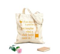 AILOONG Sacs de courses en polyester et coton Citations et proverbes humoristiques sur le vin : les 100 meilleurs pour vos créations graphiques tissu épais de 340g/m² Réutilisable