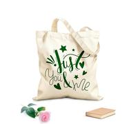 AILOONG Sacs de courses en polyester et coton Citations romantiques en lettres d'amour pour la Saint-Valentin tissu épais de 340g/m² Réutilisable