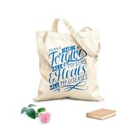AILOONG Sacs de courses en polyester et coton Inscription manuscrite avec un verset biblique : Il pardonne tous mes péchés tissu épais de 340g/m² Réutilisable