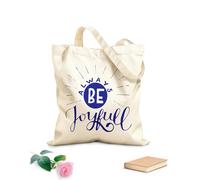 AILOONG Sacs de courses en polyester et coton La Bible chrétienne est toujours joyeuse tissu épais de 340g/m² Réutilisable