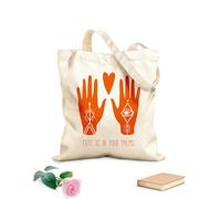 AILOONG Sacs de courses en polyester et coton Le destin est entre vos mains - Citation inspirante tissu épais de 340g/m² Réutilisable