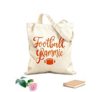 AILOONG Sacs de courses en polyester et coton Mamie footballeuse tissu épais de 340g/m² Réutilisable