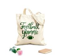 AILOONG Sacs de courses en polyester et coton Mamie footballeuse tissu épais de 340g/m² Réutilisable