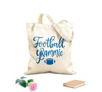 AILOONG Sacs de courses en polyester et coton Mamie footballeuse tissu épais de 340g/m² Réutilisable