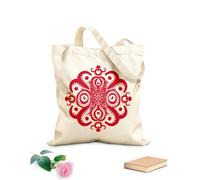 AILOONG Sacs de courses en polyester et coton Méditations mystiques Art du mandala de la pieuvre tissu épais de 340g/m² Réutilisable