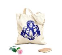 AILOONG Sacs de courses en polyester et coton Mère de Jésus Vierge Marie Bienheureuse tissu épais de 340g/m² Réutilisable