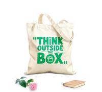 AILOONG Sacs de courses en polyester et coton Penser différemment : défis de l’approche G tissu épais de 340g/m² Réutilisable