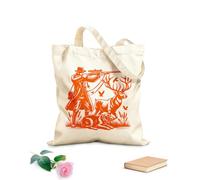 AILOONG Sacs de courses en polyester et coton Scène de chasse au cerf Silhouette papa tissu épais de 340g/m² Réutilisable