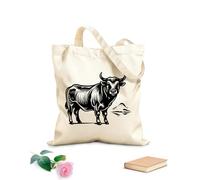 AILOONG Sacs de courses en polyester et coton tissu épais de 12 oz Guide d'accords mets et vins « Parfaits » Réutilisable 25x30cm Petit