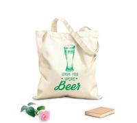 AILOONG Sacs de courses en polyester et coton tissu épais de 340g/m² Citation Fond typographique J'aimerais que tu sois Réutilisable