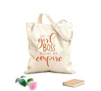 AILOONG Sacs de courses en polyester et coton tissu épais de 340g/m² Citations d'une entrepreneuse qui construit son empire Réutilisable