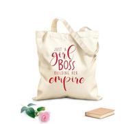 AILOONG Sacs de courses en polyester et coton tissu épais de 340g/m² Citations d'une entrepreneuse qui construit son empire Réutilisable