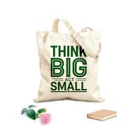 AILOONG Sacs de courses en polyester et coton tissu épais de 340g/m² De petits gestes pour de grands rêves. Commencez dès aujourd'hui. Réutilisable