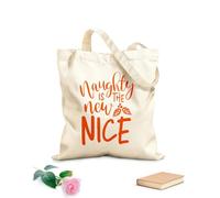 AILOONG Sacs de courses en polyester et coton tissu épais de 340g/m² « Être méchant, c’est le nouveau gentil » : Citations inspirantes Réutilisable