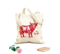 AILOONG Sacs de courses en polyester et coton tissu épais de 340g/m² Guide d'accords mets et vins « Parfaits » Réutilisable