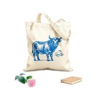 AILOONG Sacs de courses en polyester et coton tissu épais de 340g/m² Guide d'accords mets et vins « Parfaits » Réutilisable