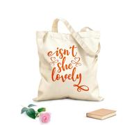 AILOONG Sacs de courses en polyester et coton tissu épais de 340g/m² N'est-elle pas charmante ? Citations inspirantes Réutilisable