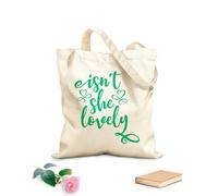 AILOONG Sacs de courses en polyester et coton tissu épais de 340g/m² N'est-elle pas charmante ? Citations inspirantes Réutilisable