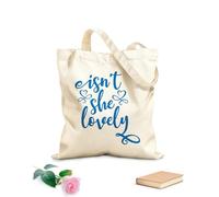 AILOONG Sacs de courses en polyester et coton tissu épais de 340g/m² N'est-elle pas charmante ? Citations inspirantes Réutilisable