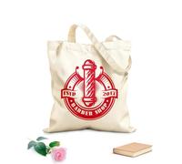 AILOONG Sacs de courses en polyester et coton tissu épais de 340g/m² Pour le poteau de barbier sur le sujet Réutilisable