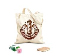 AILOONG Sacs de courses en polyester et coton tissu épais de 340g/m² Pour le poteau de barbier sur le sujet Réutilisable