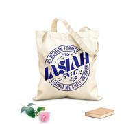 AILOONG Sacs de rangement en polyester et coton Aucune arme forgée contre moi ne prospérera. tissu épais de 340g/m² Slogan personnalisable