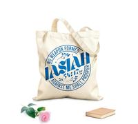 AILOONG Sacs de rangement en polyester et coton Aucune arme forgée contre moi ne prospérera. tissu épais de 340g/m² Slogan personnalisable