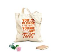 AILOONG Sacs de rangement en polyester et coton Citation de Taco : On ne peut pas plaire à tout le monde. tissu épais de 340g/m² Slogan personnalisable