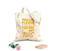 AILOONG Sacs de rangement en polyester et coton Citation de Taco : On ne peut pas plaire à tout le monde. tissu épais de 340g/m² Slogan personnalisable