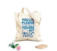 AILOONG Sacs de rangement en polyester et coton Citation de Taco : On ne peut pas plaire à tout le monde. tissu épais de 340g/m² Slogan personnalisable