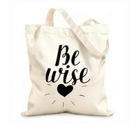 AILOONG Sacs de rangement en polyester et coton Citations chrétiennes calligraphiées à la main, que Dieu vous bénisse tissu épais de 12 oz Slogan personnalisable 35x40cm Grand