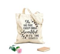 AILOONG Sacs de rangement en polyester et coton il a tout fait sur tissu épais de 12 oz Slogan personnalisable 35x40cm Grand