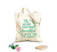 AILOONG Sacs de rangement en polyester et coton il a tout fait sur tissu épais de 340g/m² Slogan personnalisable