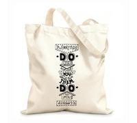 AILOONG Sacs de rangement en polyester et coton L'écriture manuscrite fait toujours aux autres ce que l'on veut tissu épais de 12 oz Slogan personnalisable 25x30cm Petit