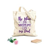 AILOONG Sacs de rangement en polyester et coton l'endroit pour faire le tri dans sa vie, une seule charge tissu épais de 340g/m² Slogan personnalisable