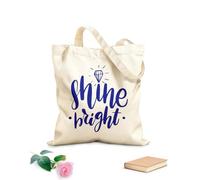 AILOONG Sacs de rangement en polyester et coton lettre brillante salutation tissu épais de 340g/m² Slogan personnalisable