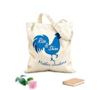 AILOONG Sacs de rangement en polyester et coton lever briller à la ferme tissu épais de 340g/m² Slogan personnalisable
