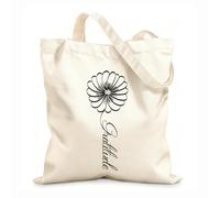 AILOONG Sacs de rangement en polyester et coton motif de tatouage chrétien botanique tissu épais de 12 oz Slogan personnalisable 25x30cm Petit