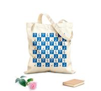 AILOONG Sacs de rangement en polyester et coton Motif musical blanc et noir tissu épais de 340g/m² Slogan personnalisable
