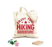 AILOONG Sacs de rangement en polyester et coton Profitez de votre randonnée ! tissu épais de 340g/m² Slogan personnalisable