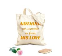AILOONG Sacs de rangement en polyester et coton rien ne peut nous séparer de son amour tissu épais de 340g/m² Slogan personnalisable