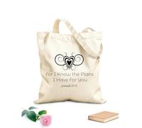 AILOONG Sacs de rangement en polyester et coton tissu épais de 12 oz car je sais que tu as des projets Slogan personnalisable 25x30cm Petit